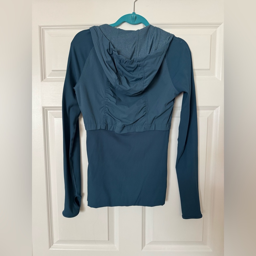 Lululemon athletica Dance Studio Jacket II Petrol Blue/Heathered Petrol Blue - Picture 2 of 6